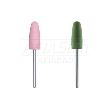 Broca de Polimento Unhas Ogiva Rosa + Ogiva Verde Unhas 2