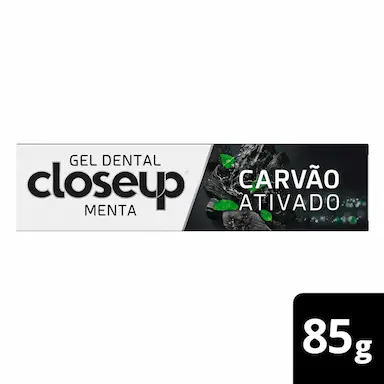 Gel Dental Closeup Carvão Ativado Menta 85g