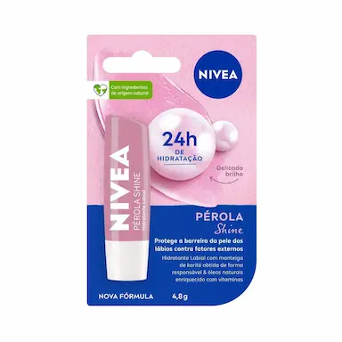 Hidratante Labial Nivea Pérola Shine com 4,8g