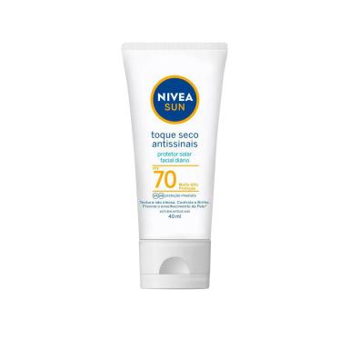 Protetor Solar Facial FPS 70 Nivea Sun Toque Seco Antissinais 40ml