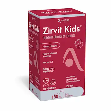 Polivitamínico Zirvit Kids Tutti-Frutti Infantil 150ml + Dosador