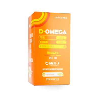 Vitamina D 1.000UI + Ômega 3 1.200mg D-Omega 120 cápsulas