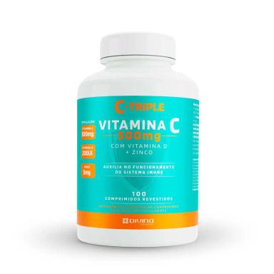 Vitamina C C-Triple Tripla Ação 500mg 100 comprimidos