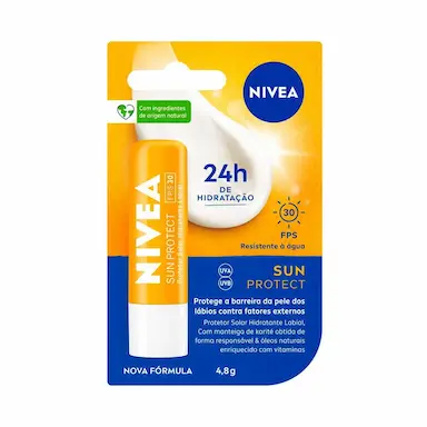 Protetor Solar Labial Hidratante Nivea Sun Protect FPS 30 com 4,8g