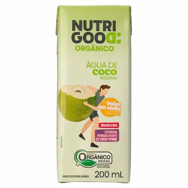 Água de Coco Integral Orgânica Nutrigood 200ml