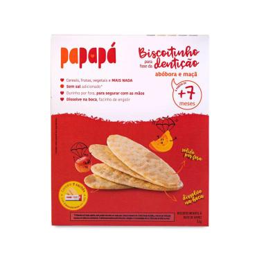 Biscoito Infantil Papapá Maçã e Abóbora 36g