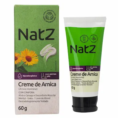 Creme de Arnica para Pernas e Pés Natz 60g