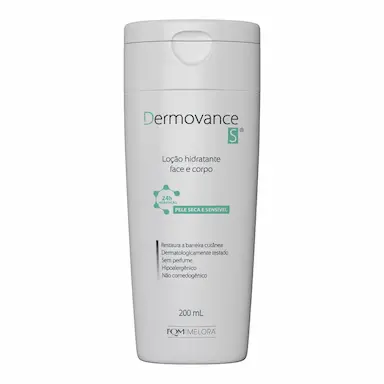 Loção Hidratante Corporal Face e Corpo DermovanceS Pele Seca e Sensível 200ml