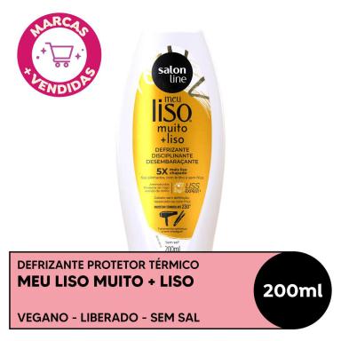 Defrizante Cabelo Liso Salon Line Meu Lliso Muito + Liso 200ml