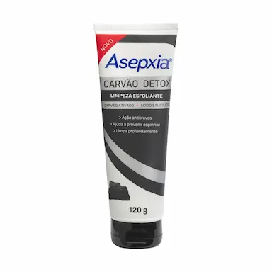 Esfoliante Facial Asepxia Carvão Detox com 120g