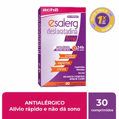 Esalerg Desloratadina 5mg 30 comprimidos