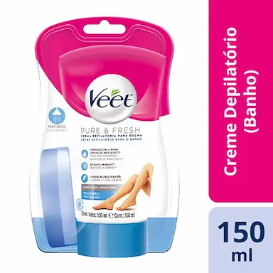 Creme Depilatório para Banho Veet Pure & Fresh 150ml