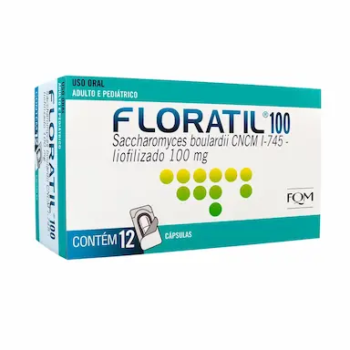 Probiótico Floratil 100mg 12 cápsulas