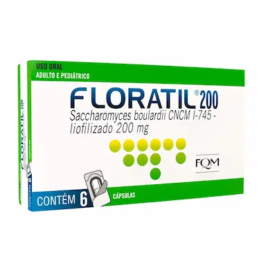 Probiótico Floratil 200mg 6 Cápsulas