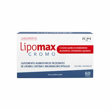 Suplemento Alimentar FQM Lipomax Cromo 60 cápsulas