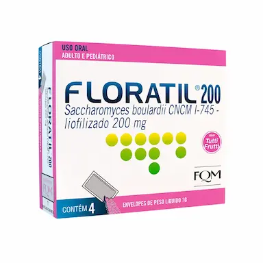 Probiótico Floratil 200mg 4 envelopes de 1g