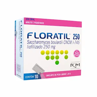 Probiótico Floratil 250mg em Pó Tutti-Frutti 10 envelopes