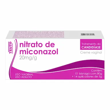 Nitrato de Miconazol 20mg/g Creme Vaginal 80g + 14 aplicadores Teuto