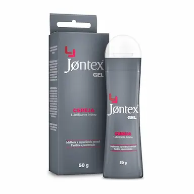 Gel Lubrificante Íntimo Jontex 3 em 1 Sabor Cereja com 50g