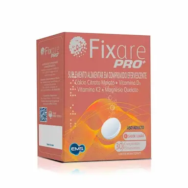 Suplemento Alimentar Cálcio Fixare Pro+ Limão 30 comprimidos efervescentes