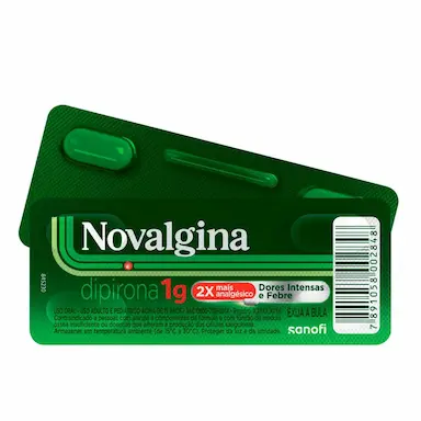 Novalgina Dipirona 1g 4 comprimidos