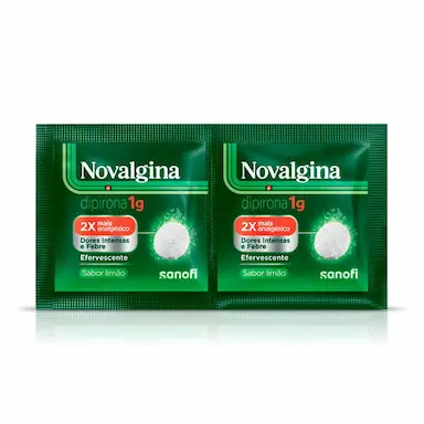 Novalgina Dipirona 1g 2 comprimidos efervescentes
