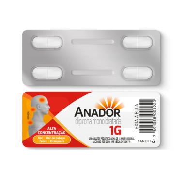 Anador 1G 4 comprimidos