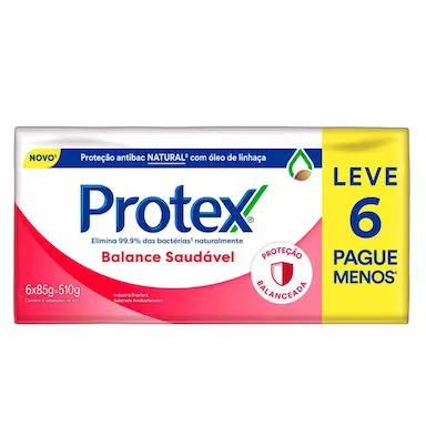 Kit Sabonete em Barra Protex Balance Saudável com 6 unidades de 85g cada