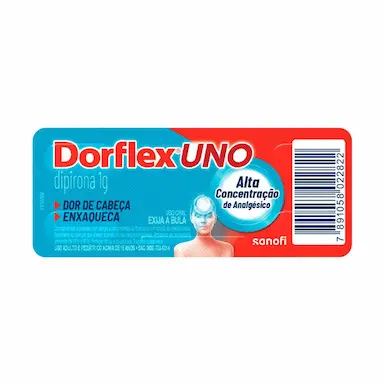 Dorflex UNO Dipirona 1g 4 comprimidos