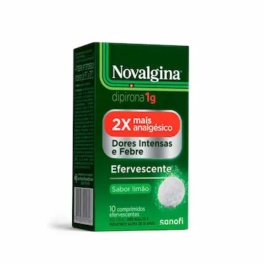 Novalgina Dipirona 1g 10 comprimidos efervescentes