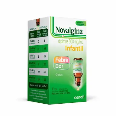 Novalgina Infantil Dipirona 500mg/ml Gotas 10ml