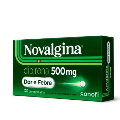 Novalgina Dipirona 500mg 30 comprimidos