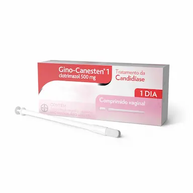 Gino Canesten Comprimido Vaginal 500mg - 1 Unidade + 1 Aplicador