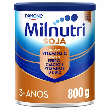 Pó para Preparo de Bebida Milnutri Premium Soja Danone 1 a 5 anos 800g