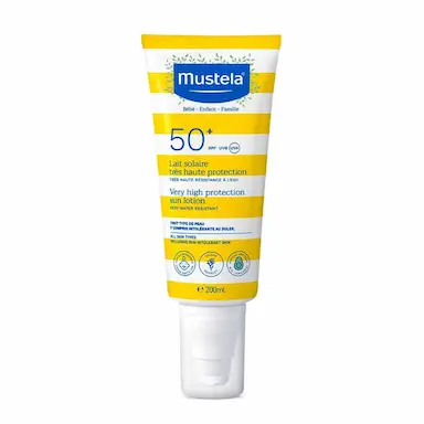 Protetor Solar Corporal Mustela FPS 50+ Infantil e Adulto Spray 200ml