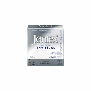 Camisinha Jontex Sensação Invisível 2 unidades