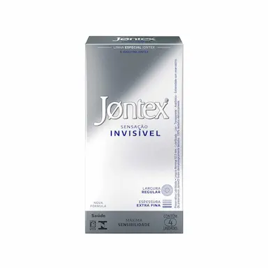 Camisinha Jontex Sensação Invisível 4 unidades