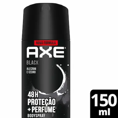 Desodorante Antitranspirante Body Spray Axe Black Masculino 48h 152ml