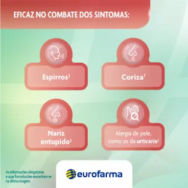 Desloratadina 5mg 10 comprimidos Eurofarma Genérico