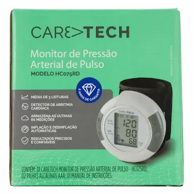 Monitor de Pressão de Pulso CARETECH