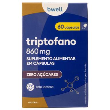 Triptofano 860mg bwell 60 cápsulas