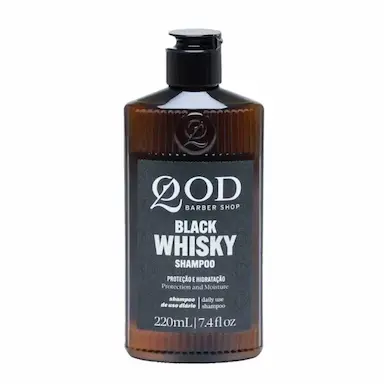 Shampoo QBS Old School Whiskey Black Collection Hidratante 220ml