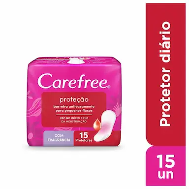 Protetor Diário Carefree Proteção Com Perfume 15 unidades