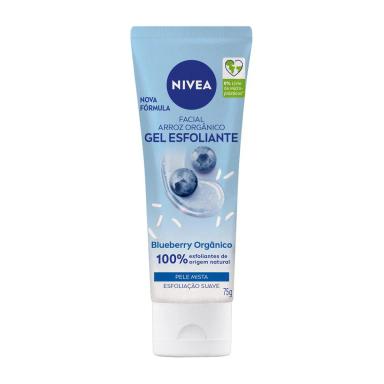 Gel Esfoliante Facial Nivea Refrescante Bio Blueberry Pele Normal a Seca com 75ml
