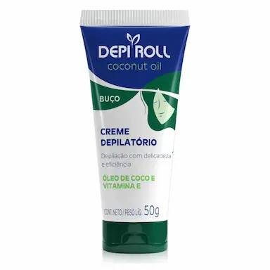 Creme Depilatório Buço Depi Roll Óleo de Coco 50g