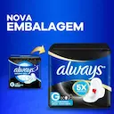 Absorvente Always Noturno Seca G com Abas com 8 unidades