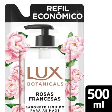 Refil Sabonete Líquido para Mãos Lux Botanicals Rosas Francesas 500ml