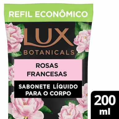 Refil Sabonete Líquido Lux Botanicals Rosas Francesas com 200ml