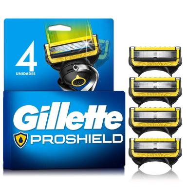 Carga para Aparelho de Barbear Gillette Proshield 4 unidades