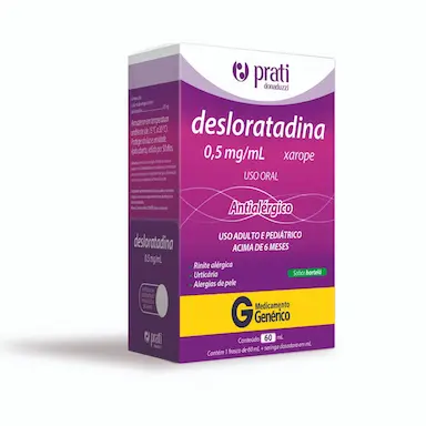 Desloratadina 0,5mg/ml Xarope 60ml Farmaco Prati Genérico